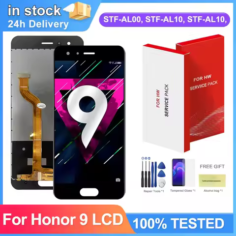 Display Screen for Honor 9 LCD STF-L09 STF-AL00 Display Digital Touch Screen with Frame for Honor 9 
