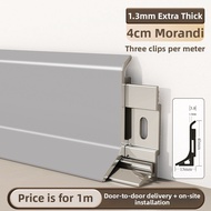 BEIQIVI | Ultra-thin Simple Aluminum Alloy Skirting 4cm
