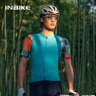 INBIKE Summer Men's Cycling Jersey Short Sleeve  Bicycle MTB Shirts Road Bike Clothing with 3 Rear Pockets Breathable Breathable Biking Outfit Quick-Dry Bib Bicycle Jersey  with 3 Rear Pockets Full Zip Road Bicycle Clothing