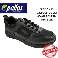 PALLAS JAZZ BLACK SCHOOL SHOES | KASUT SEKOLAH HITAM BERTALI Pallas Jazz Secondary Shoes 306-0208 BK