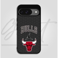 Google Case PIXEL 9 8 Pro 8 7 Pro 7 7A 6 Pro 6 6A 5 Bulls Logo BJ122
