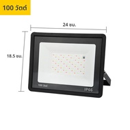 RGB LED Floodlight Reflector แสงกลางแจ้ง 220V 30W 50W 100W IP66 กันน้ํากลางแจ้ง RGB Spotlight โคมไฟแ