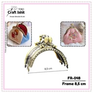 FR-048 | 8.5 CM | Bag Frame | Metal Clasp Purse | Bag Brace | Wallet Frame | 8.5 CM