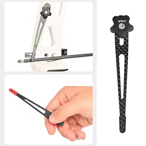 1Pcs Archery Adjustable Recurve Bow Clicker Carbon Fiber for Competition Bow Target Shooting Hunting