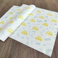 CUSTOM Foodgrade Baking Paper 28 x 64 cm - Wrap Paper Wrapping Paper/ Oil Paper/