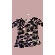 Pink leopard top