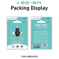 Micro TYPE C OTG Adapter LOG ON 2 IN 1 USB 3.0