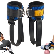 ELEAMY Ankle Straps for Dumbbells Weights and Cable Machines, Adjustable Weights, Foot Dumbbell Atta