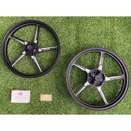 [Ready Stock] RCB FG511 SPORT RIM 160/185X17 BLACK Y16ZR/Y15ZR/Y125ZR/LC135 5S 100%ORIGINAL RACING BOY FORGED