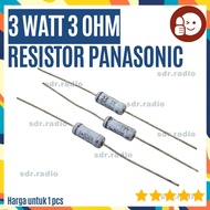 3 WATT 3R 3 Ohm 5% R 3W RESISTOR Panasonic 3Ohm 3.0 Ohm 3 R 3Watt Resistor
