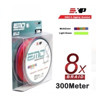 EXP EMO 8X 300m Jigging Braided Fishing Line Ultra Sensitive Smooth Thin Strong PE Multifilament Dur