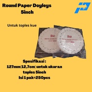 Jar Coasters/Doyleys Paper/Round Doyleys Paper 5" 250pcs