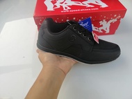 Sepatu Sneakers Pria SPEED-LOGGO Full Hitam Size 33-41 Sepatu Sekolah Hitam
