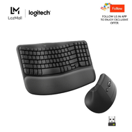 [Online Exclusive] Logitech Wave Keys & Lift Vertical Mouse - Ergonomic Wireless Keyboard and Mouse 