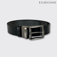 ELLE HOMME | เข็มขัดหนังวัวแท้ สไตล์ Casual Business สลับใช้งานได้ 2 ด้าน | H84009