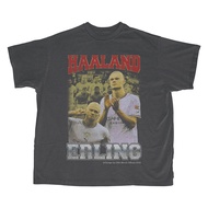 Erling Haaland Oversized Dakrgrey T-shirt / Vintage Tee / Football Tshirt