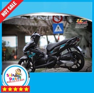 [Ảnh thật] TEM RỜI mẫu ADN Special xanh ngọc cho AirBlade AB đen - không bay màu