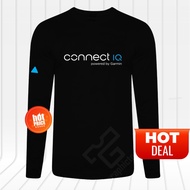 NEW T-Shirt Connect IQ powered by Garmin Logo Running Hiking Tee Cotton 160GSM Unisex Long Sleeve LS