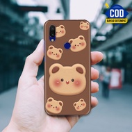 Case Latest Xiaomi Redmi 7 - Note 7 - Redmi S2 Case [Cute Bear 3D Wallpaper Case] Silicone - Casing 