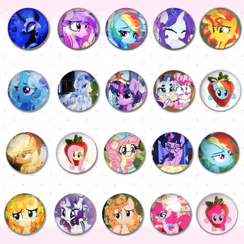 Cute-M-my Little-PonyS Kawai Badge Pins For Friend, Backpack, Clothing, Collectible Accessories, Jew
