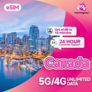 Canada eSIM | 1-20Days | 5G/4GNetwork | Email Delivery