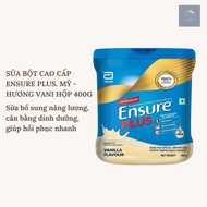 Ensure Plus Vanilla Flavored Milk Powder 400G Box. Milk powder supplements energy, balances nutritio