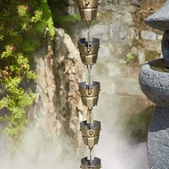 LOVIVER Hanging Rain Gutter Rainwater Diverter Iron Functional Metal Rainwater Catcher