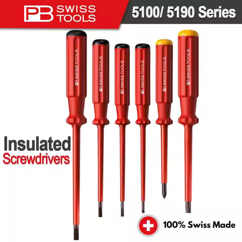 PB SWISS Insulated Screwdriver VDE Test According to IEC/EN 60900 Electrician Tool 1000 V AC/1500 V 