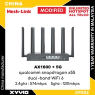 MESH-LINK CP502 Version 4 AX1800 Qualcomm X55 WiFi 6 5G Modem Router (Latest Firmware )