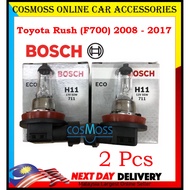 (2 PCS) Bosch Headlamp HeadLight H11 Light Bulbs for Toyota Rush (F700) 2008 - 2017