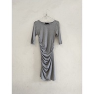 Preloved - Wrinkle Dress 3/s4 Sleeve Irregular "Ezra Basics"