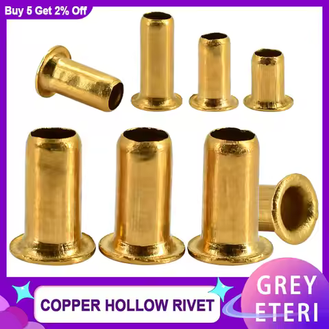 Copper Hollow Rivet Tubular Rivets circuit board Double-sided Circuit Board PCB Nails M1.3 M1.5 M1.7