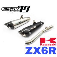 Project79 Exhaust Kawasaki ZX6R Long Slip On Tabung Muffler Stainless Pipe Accessories Motor ZX6 636