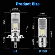 Lucky Shop IV Motorcycle LED Headlight Bulb White Light H2/H4-Strong Brightness Easy To Use