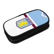Aston Villa Multifunctional Double Layer Pencil Case Portable Stationery Bag for School & Office