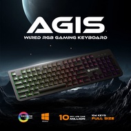 Neolution E-Sport Gaming Keyboard Agis V.2 คีย์บอร์ดเกมมิ่ง คีย์บอร์ดเล่นเกมส์ มีไฟ กันน้ำได้