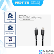 Cáp Mazer Infinite.LINK Pro 3 USB-C to Lightning 0.5m/ 1.25m/ 2.5m [Sản phẩm chính hãng]