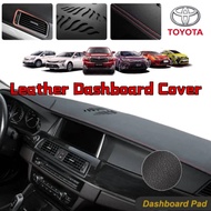 Toyota Leather Vios Alphard hilux vigo revo camry Vellfire Leather Dashboard Cover Dashmat Custom Made Car Anti Slip Mat