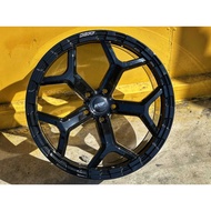 New Car Sport Rim Flow Forming MOFF WHEELS 19x8.5J 5x108 ET35 Gloss Black - READY STOCK CHEVY JAECOO