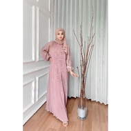 ASKA.ID - MONA PLISKET DRESS GAMIS PLEATS EID