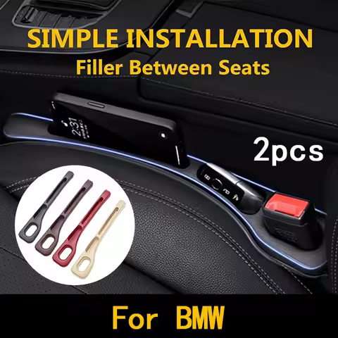2Pcs For BMW E93 F10 F20 F30 F40 F15 F25 F26 F31 F49 F86 M3 M5 X5 Car Seat Gap Filler Between Seats 