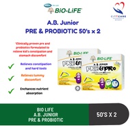 Bio Life A.B. Junior Pre & Probiotic 50's x 2