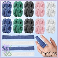 LAYOR1 Cotton Finger Cots, Disposable Multicolor Tubular Care Bandage, Durable Extension Wear-resistant Breathable Finger Covers
