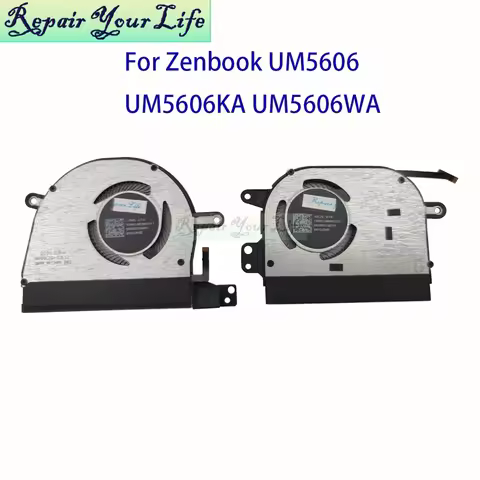 Laptop Cooling CPU GPU Fan For ASUS Zenbook S 16 UM5606 UM5606WA UM5606KA Cooler Fans 13NB13M0M01011
