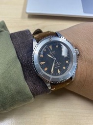 極靚 第一代WMT Royal Marine submarine automatic watch vintage retro style 39mm Tudor Rolex造舊灰面潛水軍表