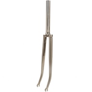 Chromoly Steel 4130 Road Bike 700C Rigid Fork 1 1/8" 28.6mm Caliper Brake Chrome Road Bicycle Forks 
