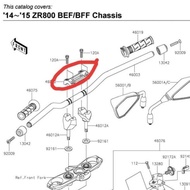 KAWASAKI Can be purchased! ORIGINAL Z800 Z 800 UPPER TRIANGLE RAISER COVER Originalkawasaki