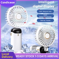 Portable Rechargeable Mini Fan  Mini Strong Wind With LED USB Mini Fan Adjustable Mini Fan Cooling Fan 5 Speed Rechargeable Handheld Fan with Led Display