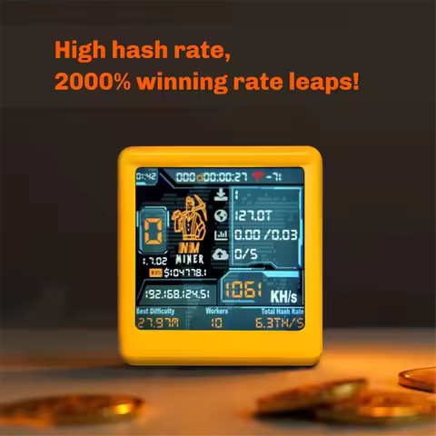 M85K New Nerdminer V2 NM Smart TV ESP32 BTC SOLO Lotterys Miner 1060 /S Hashrate Low Power Silent Op