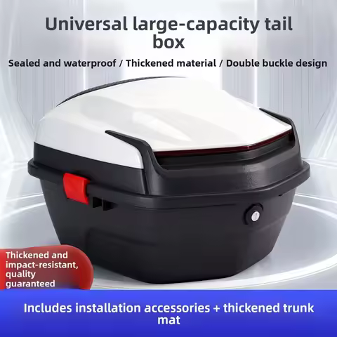 Thickened universal large anti-vibration storage box vehicles, scooter toolbox, tail box
